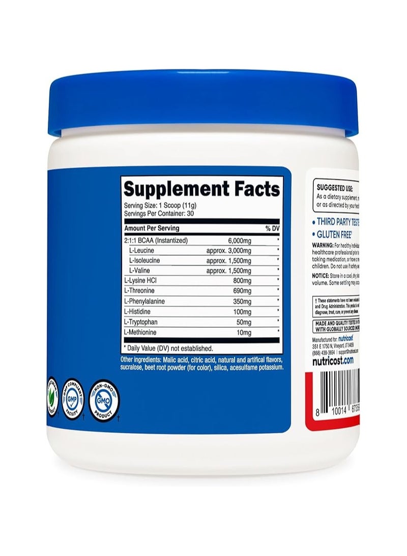 مسحوق Nutricost EAA، 30 وجبة (نكهة الفاكهة) - أحماض أمينية أساسية - غير معدلة وراثيًا، وخالية من الجلوتين، ومناسبة للنباتيين - Image 5