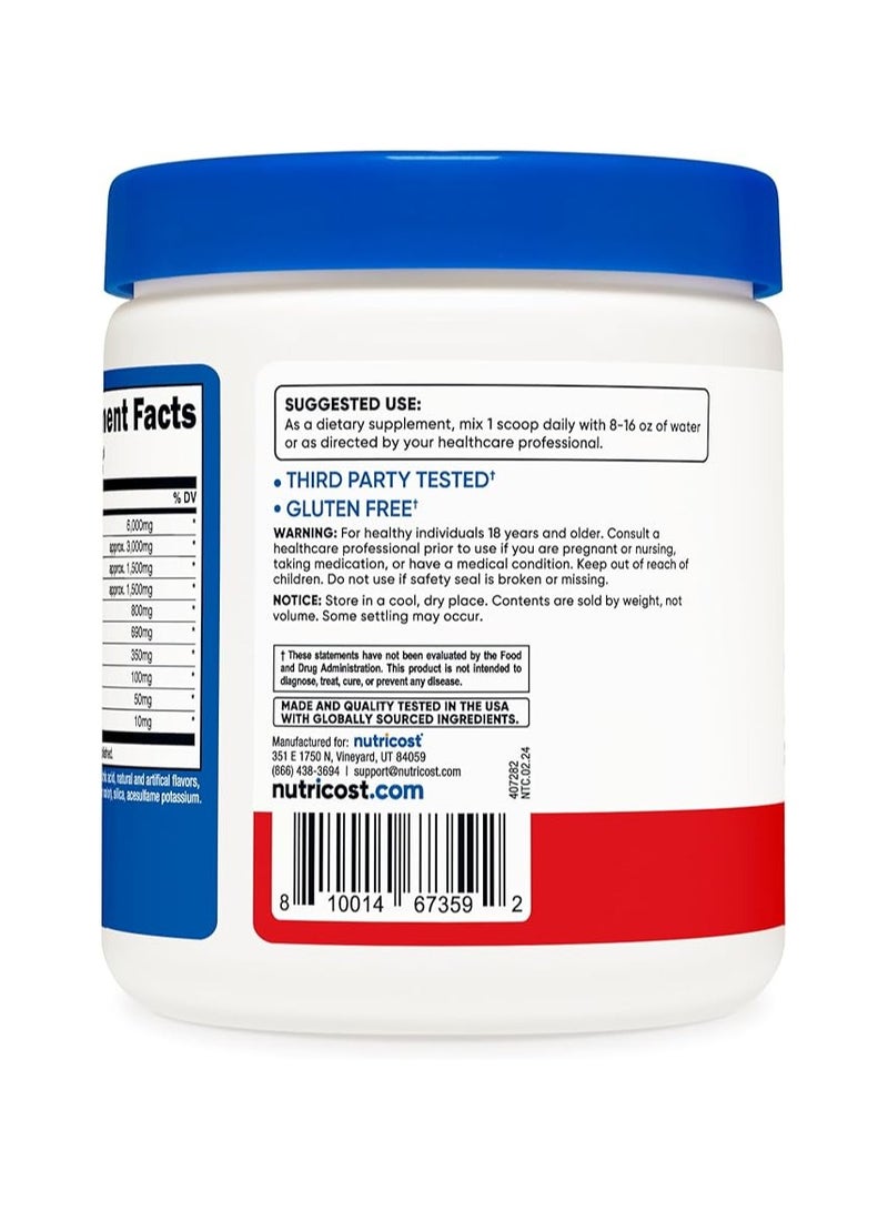 مسحوق Nutricost EAA، 30 وجبة (نكهة الفاكهة) - أحماض أمينية أساسية - غير معدلة وراثيًا، وخالية من الجلوتين، ومناسبة للنباتيين - Image 4