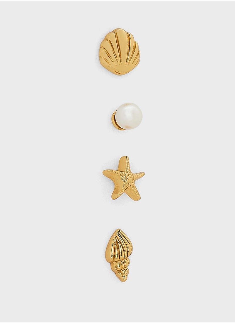 OLIVIA BURTON - Sterling Silver Stud Earrings - Image 1