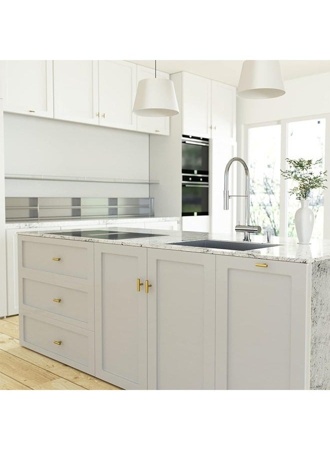 5 Pcs Solid Brass Single Hole Small Handle, Aluminium Alloy Rust Proof Cupboard Door Knob with Screws, Cupboards Drawers Bedroom Furniture Handles Decorating (Golden) - Image 5