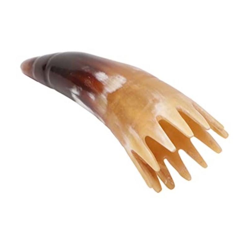 Horn Shape Hair Comb with Massage Function, Portable Horn Shape Hair Brush Massage Smoothing Comb Portable Delicate Teeth Scalp Massager Brush for Home or Travel Girls Ladies Men - Image 1