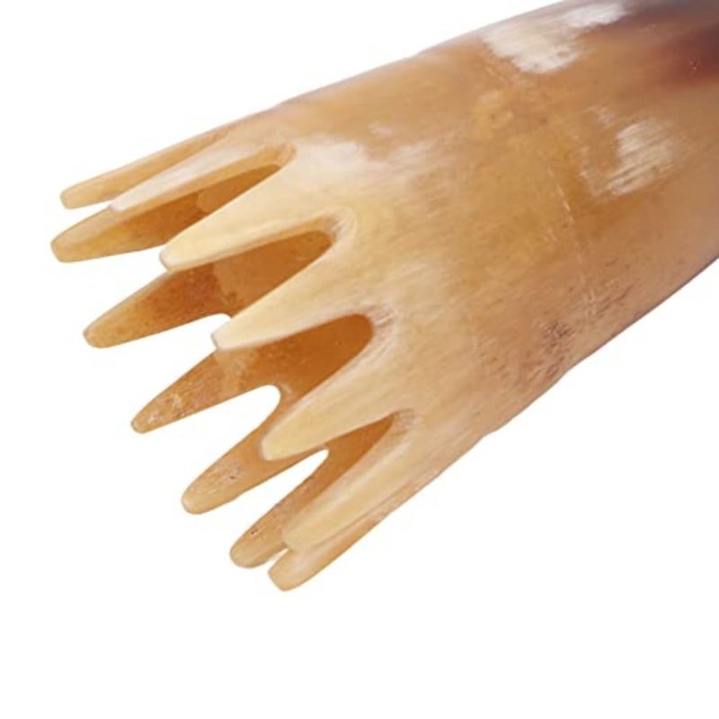 Horn Shape Hair Comb with Massage Function, Portable Horn Shape Hair Brush Massage Smoothing Comb Portable Delicate Teeth Scalp Massager Brush for Home or Travel Girls Ladies Men - Image 4