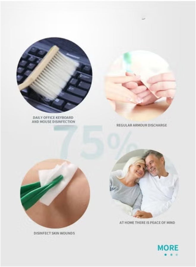 HONS Wound Cleansing and Disinfecting Wipes, Sanitary Wipes for Disinfecting and Cleaning Wounds, Ethanol Tablets, 50 Pieces/Box, 6*3cm  - Image 2