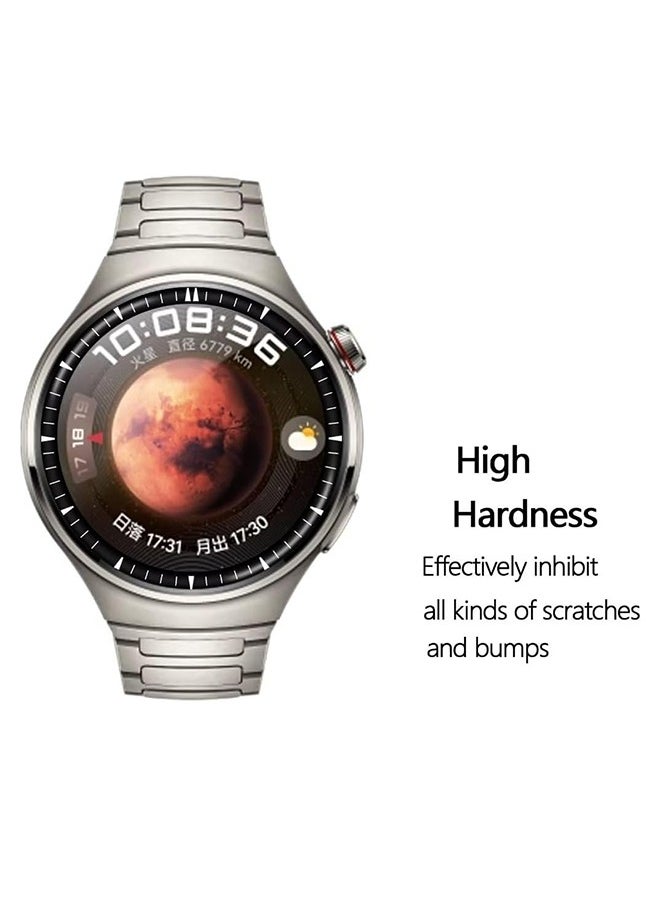 2 Pack Premium Screen Protector for Huawei Watch 4 Pro, Dustproof Anti-Scratch High Sensitivity and Bubble-Free Smartwatch Screen Protectors