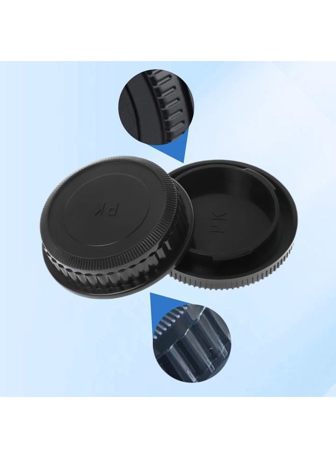 AMOTOK Camera Body and Rear Lens caps Compatible with PK K Mount DSLR Camera K10D K20D K100D K100D Super K110D K200D K-1 K-01 K-3 K-5 and Lens 35mm DA L F2.4 AL,FA 150-450mm f/4.5-5.6 DC AW - Image 5