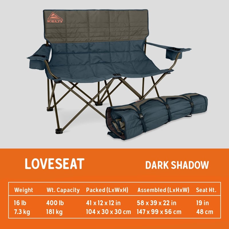 Kelty Loveseat Double Outdoor Camp Chair 2Person Camping Festival Concert Seat Updated for 2022 - Image 4