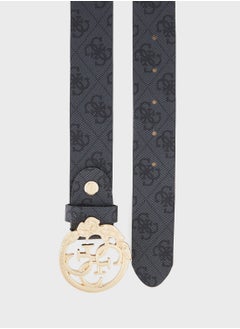 GUESS Logo Detailed None Allocated Hole  Belt  - Image 2