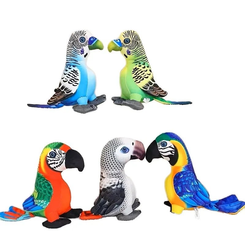 Y&D Super Soft Kawaii Macaw Plush Toy – Unisex Cute Stuffed Animal Toys for Kids, Wild Parrot Doll Filled with PP Cotton, Realistic Simulation Macaw Bird Gift - Image 2