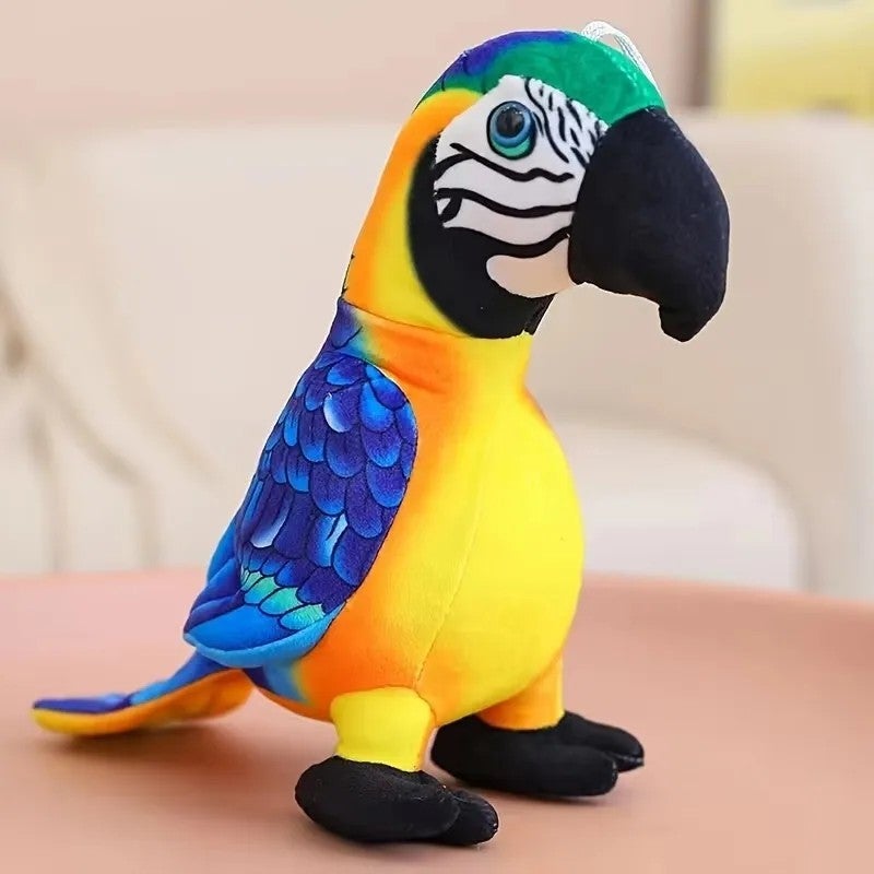 Y&D Super Soft Kawaii Macaw Plush Toy – Unisex Cute Stuffed Animal Toys for Kids, Wild Parrot Doll Filled with PP Cotton, Realistic Simulation Macaw Bird Gift - Image 3
