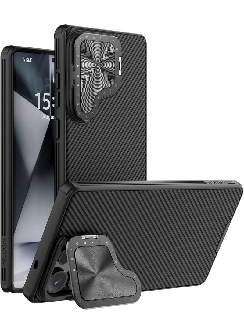Nillkin CamShield Prop Case for Samsung Galaxy S25 Ultra | Slide Camera Cover & Kickstand Protection - Black - Image 1