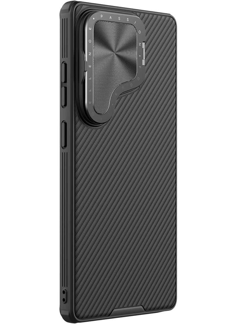 Nillkin CamShield Prop Case for Samsung Galaxy S25 Ultra | Slide Camera Cover & Kickstand Protection - Black - Image 3