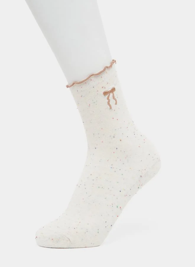Styli Styli Pack of 3 - Ribbon Detail Socks