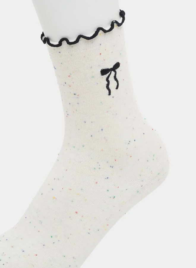Styli Styli Pack of 3 - Ribbon Detail Socks