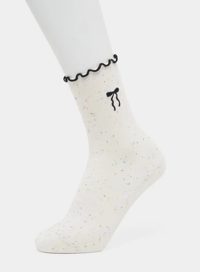 Styli Styli Pack of 3 - Ribbon Detail Socks