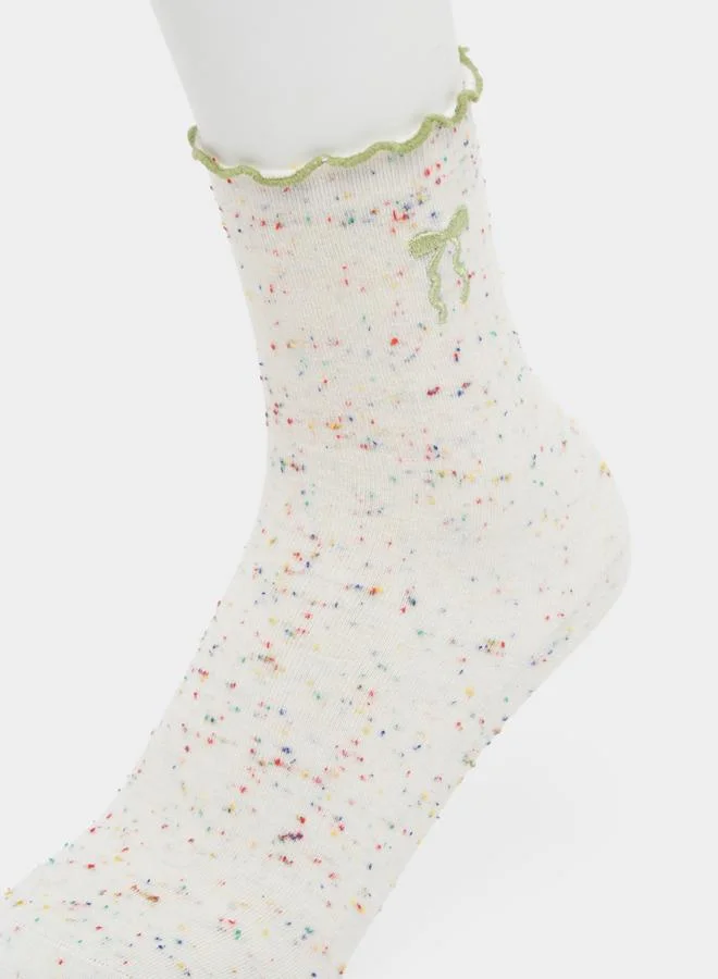 Styli Styli Pack of 3 - Ribbon Detail Socks