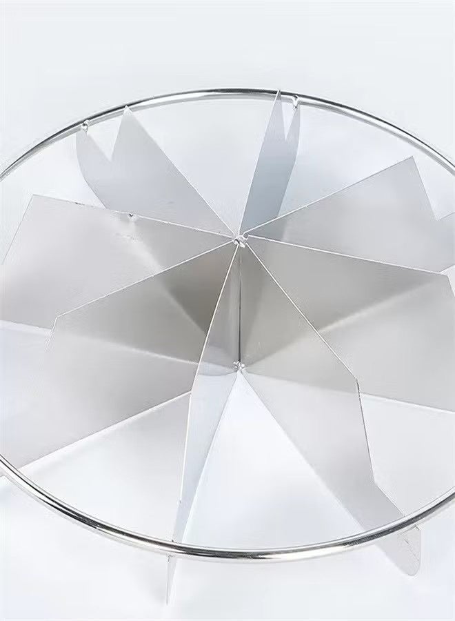 يا إلهي قطاعة كعكة مستديرة قطاعة فطيرة علامة الفولاذ المقاوم للصدأ فطيرة القاطع 8 قطع - Image 2