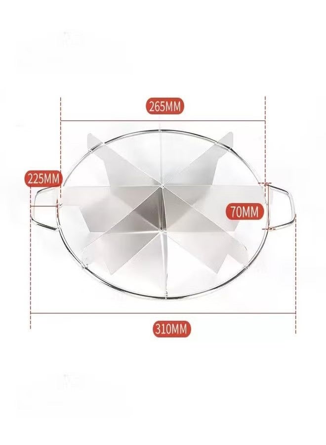 يا إلهي قطاعة كعكة مستديرة قطاعة فطيرة علامة الفولاذ المقاوم للصدأ فطيرة القاطع 8 قطع - Image 3