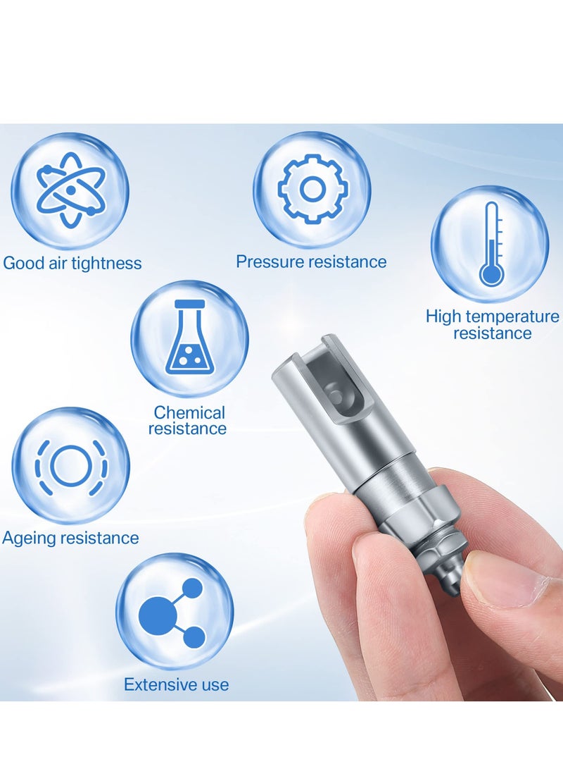 Excefore Grease Gun Coupler with 1/8 inch NPT Threads, Push on Slotted Right Angle 90 Degree Grease Coupler Fits Standard 1/8 inch NPT Grease Hoses, 2.1 Inch Length - Image 5