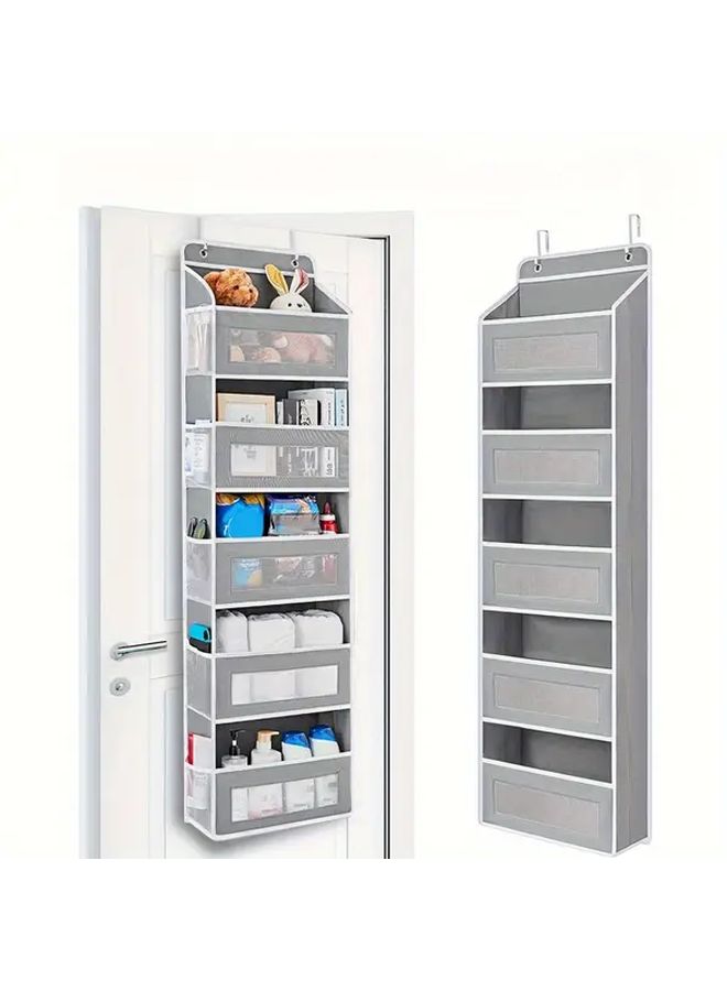 Gray 3 Tier Hanging Storage Box Organizer For Home Bedroom Bathroom Kitchen - Image 3
