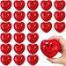Eerrhhaq 24 PCS Valentines Day Heart Stress BallsRed Smile Face Squeeze BallsHeart Shaped Foam Balls for Kids and AdultsValentine Party Favors - Image 2