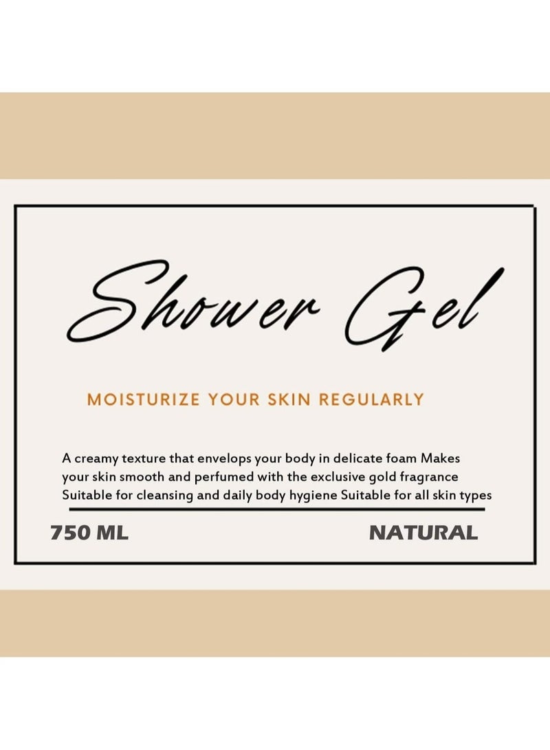 Bath and Shower Gel Gold 750ml