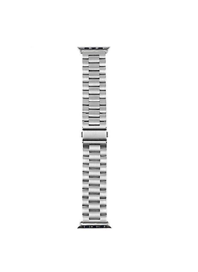 Generic - Apple Watch Band 49mm 45mm 44mm 42mm Compatible with iWatch Strap Series Ultra/8/7/6/5/4/3/2/1/SE/SE2 Silver - Image 1