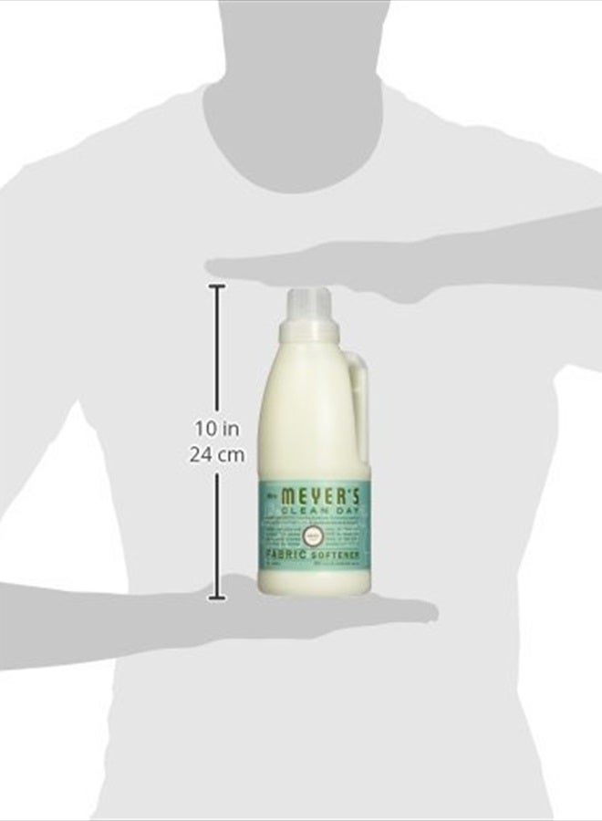 Mrs Meyers Clean Day Liquid Fabric Softener, Infused with Essential Oils, Paraben Free, Basil, 32 oz - Pack of 6 (192 Loads) - Image 3