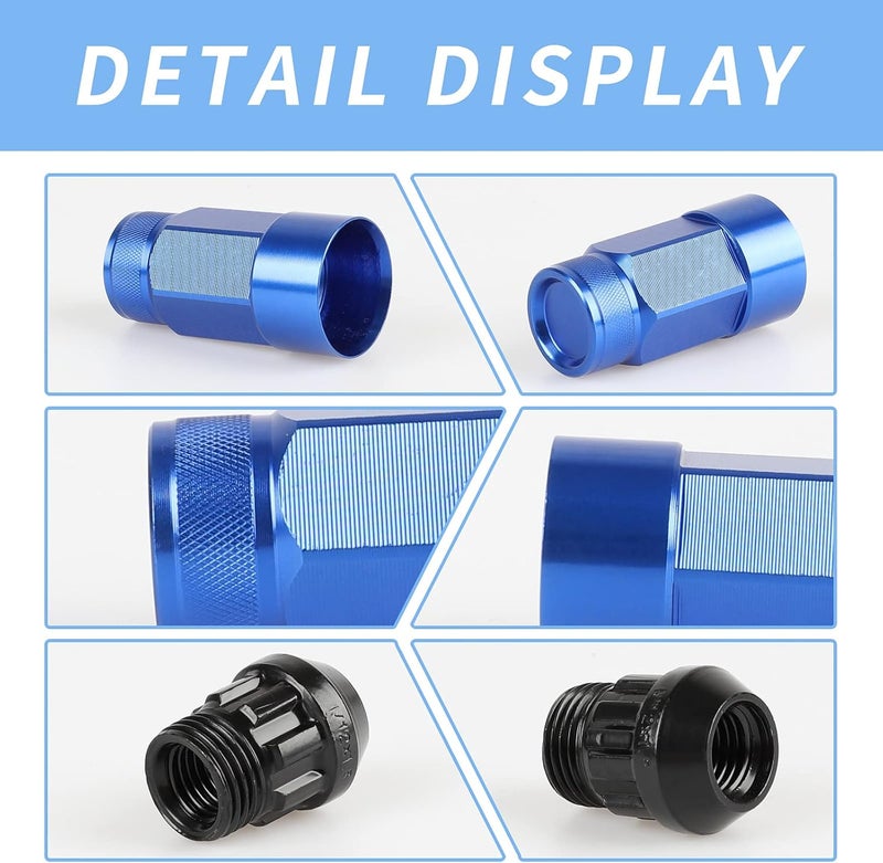 EZPROIT 20PCS Closed End Lug Nuts Set with Socket - Image 3