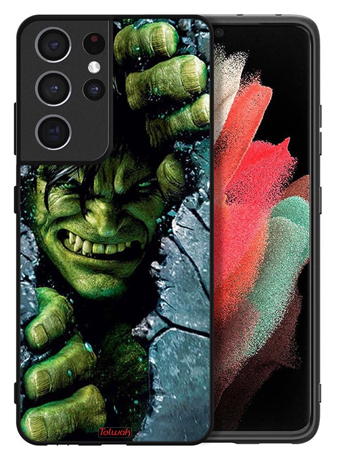 Tolwak Samsung Galaxy S21 Ultra 5G Protective Case Cover Incredible Hulk - Image 2