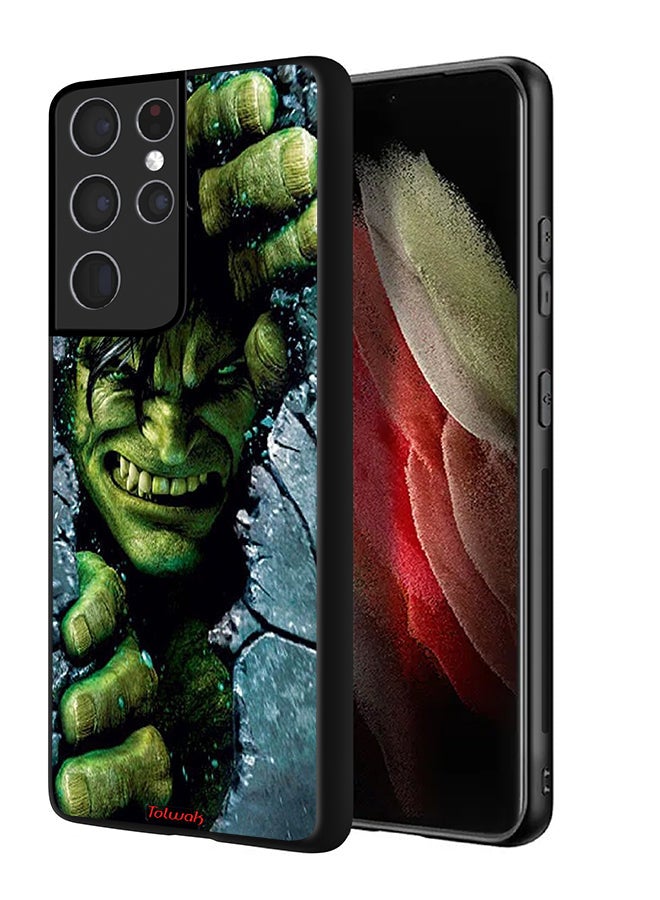 Tolwak Samsung Galaxy S21 Ultra 5G Protective Case Cover Incredible Hulk - Image 1