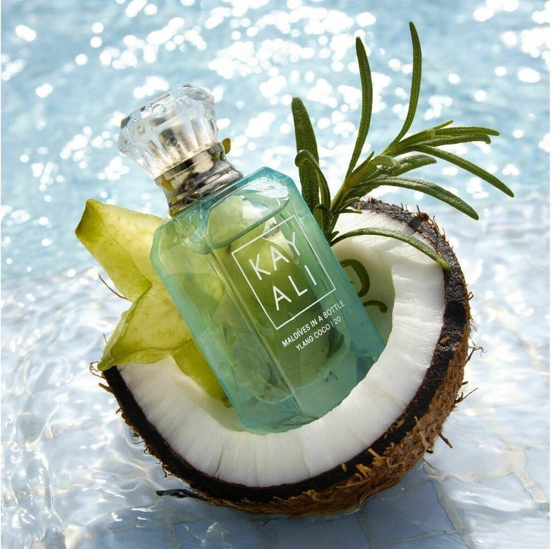 KAYALI Maldives in a Bottle Ylang Coco | 20 Eau de Parfum 100 ml Mini Travel Spray – Tropical Coconut Floral Perfume for Women, Long-Lasting Eau de Parfum - Image 4