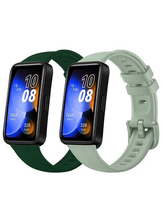 CATANES 2 Packs Of Huawei Band 8 and Band 9 Watch Band for Men Women Sport Watch Strap Lightweight Silicone Replacement Band Multicolour - Image 2