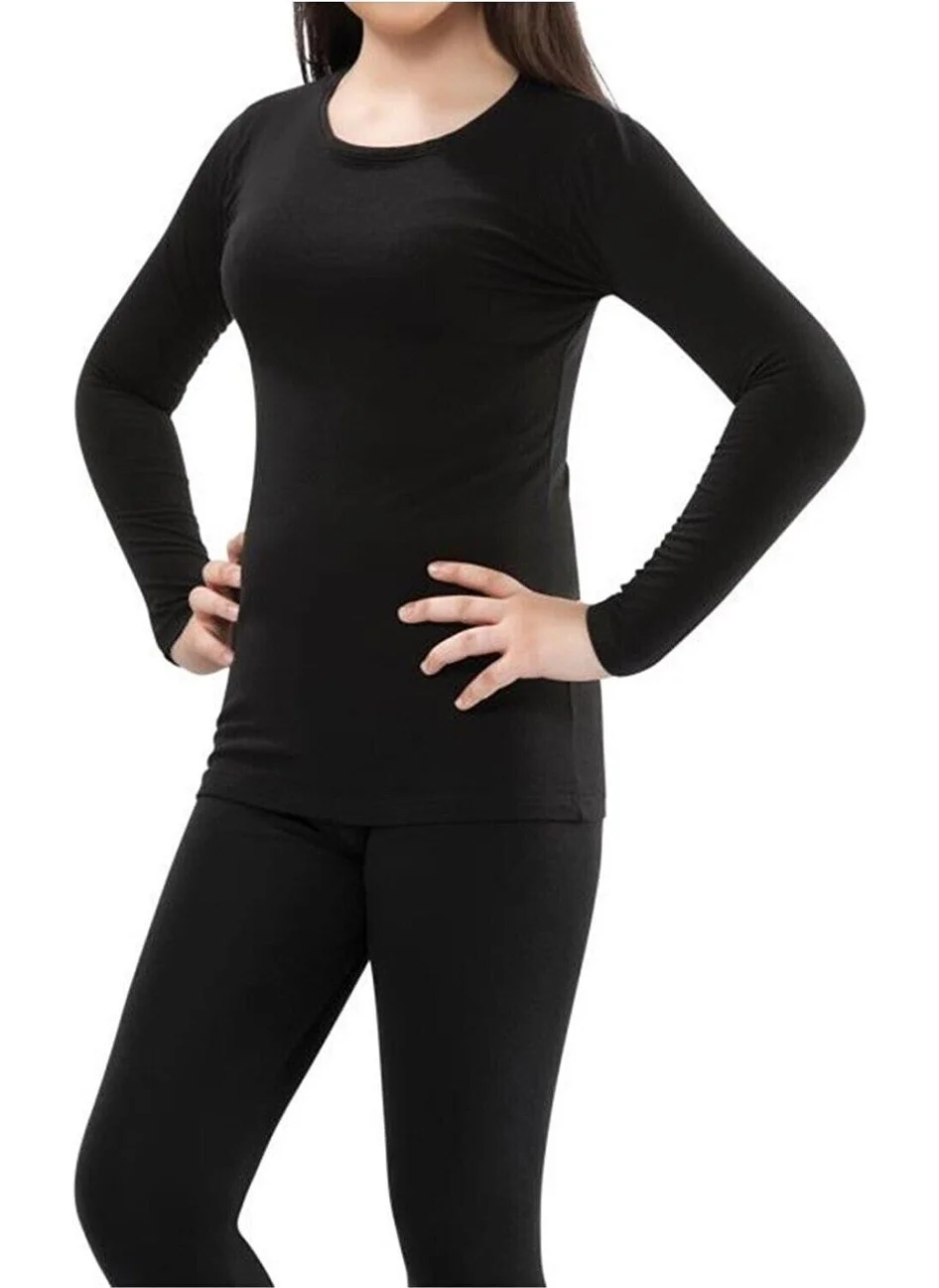 Gümüş Silver Girl Thermal Bottom Top Set Underwear 4072-73 - 1 Set