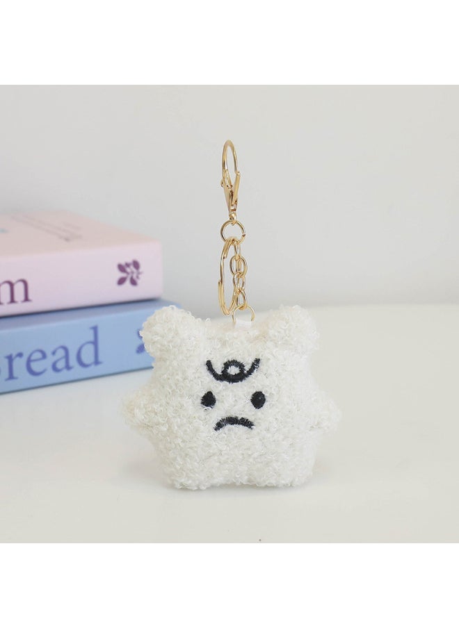 Generic - Anger Cloud Small Pendant Plush Batch Creative Bag Keychain Doll Cute Doll Hanging Small Gift-Color:gold Hook-Height:9cm - Image 1