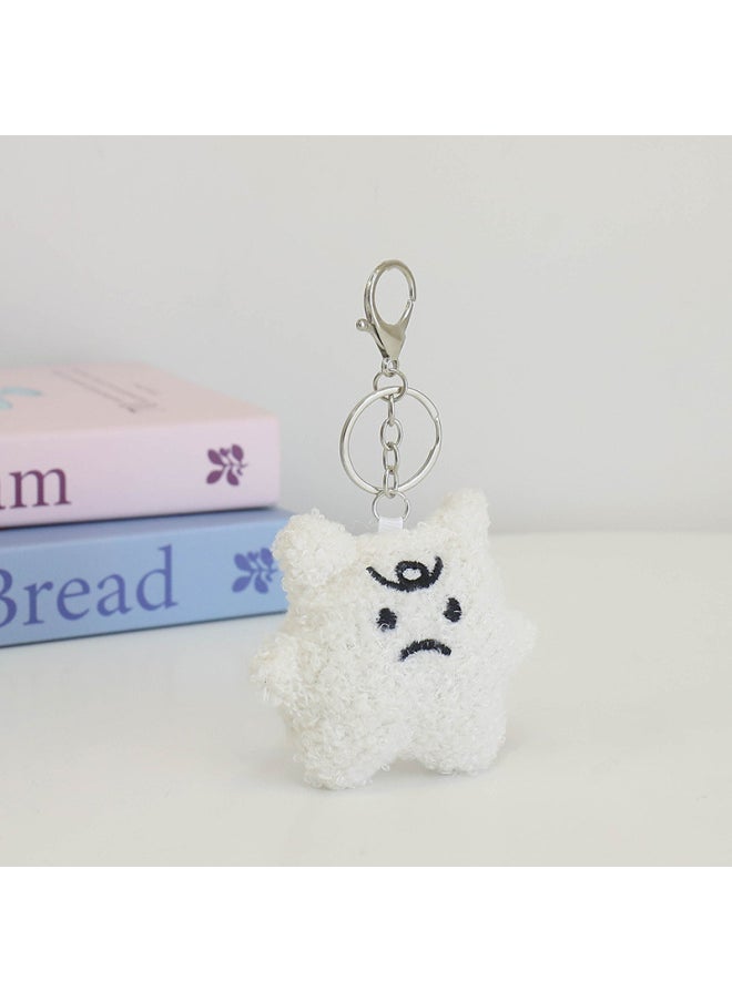 Generic - Anger Cloud Small Pendant Plush Batch Creative Bag Keychain Doll Cute Doll Hanging Small Gift-Color:gold Hook-Height:9cm - Image 1