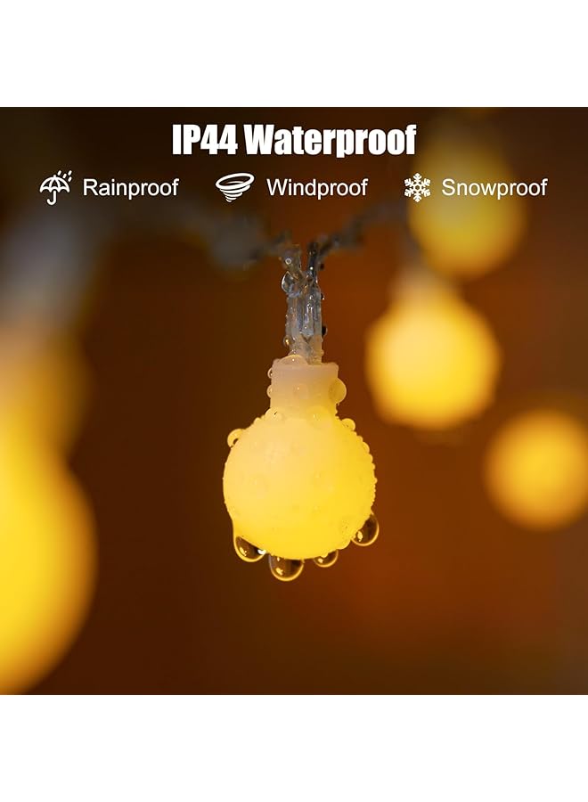 erorex String Lights For Bedroom 19Ft 40 Led Globe Fairy Lights With Remote Waterproof For Indoor And Outdoor Ideal For Diwali Ramadan Bedroom Dorm Camping Wedding And Xmas Decor Warm White - Image 2