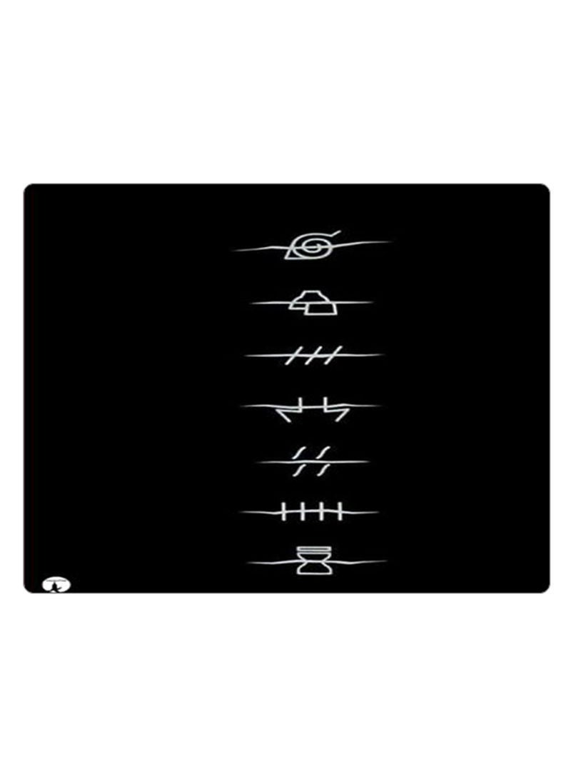 RKN Printed Anti-Slip Gaming Mouse Pad Black/White