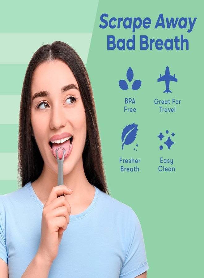 SMARTLIFECO Tongue Scraper For Adults & Kids - 2 Pack Stainless Steel Tongue Scraper Travel Metal Case | Mouth Cleaner For Bad Breath Treatment | Best Disposable No Plastic Scrubber | Oral Care Hygiene Essentials - Image 5