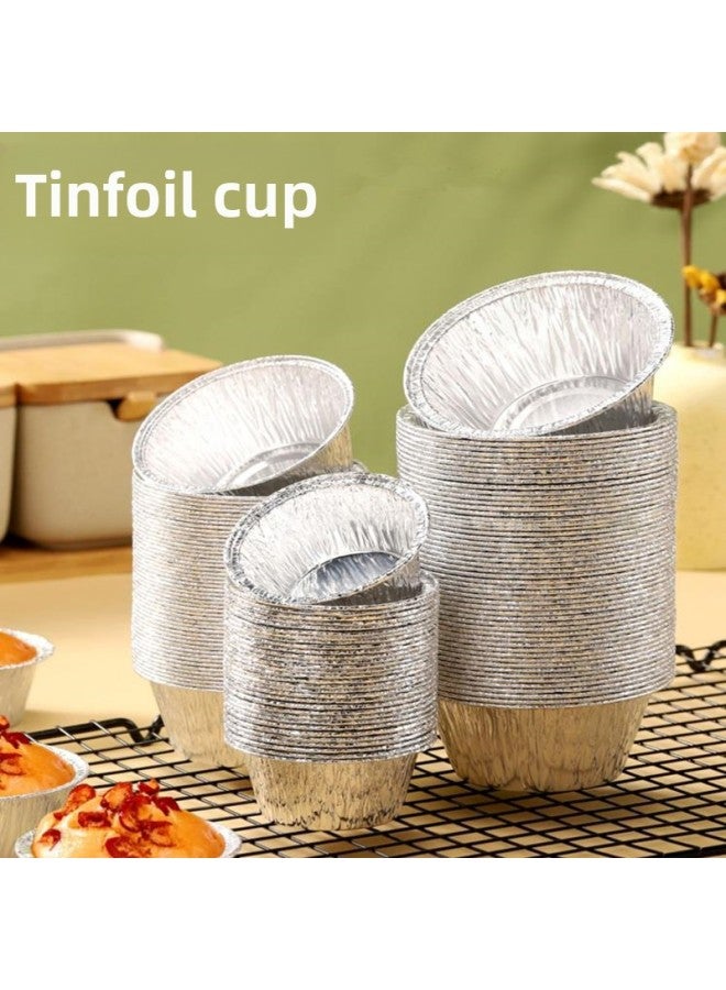 Baking Disposable Egg Tart Cup Tin Paper Cup Aluminum Foil Pudding Cup Air Fryer Special Paper Tin Paper Bowl Steamed Rice Cake Holder-Specifications:2150 Model 3000 - Image 2