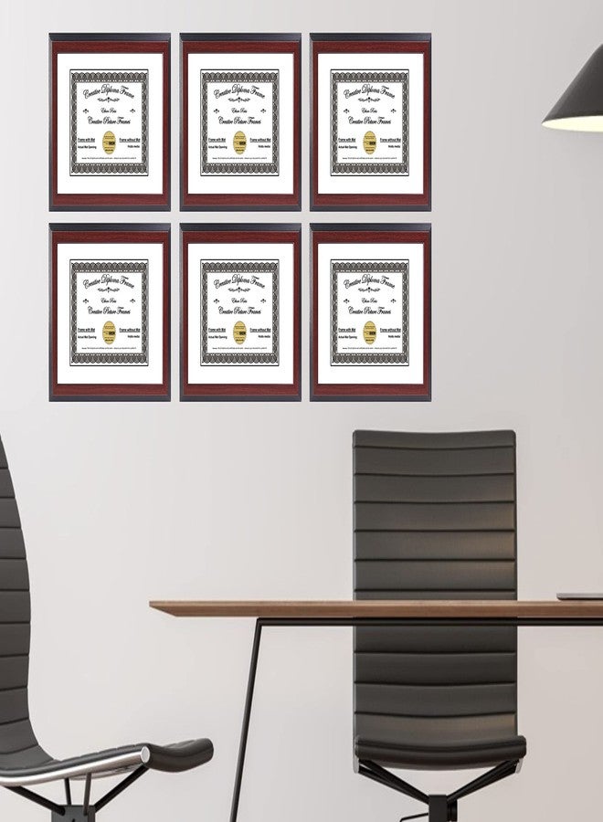 Creative Picture Frames 9x12 Majestic Mahogany Diploma Frame with White Mat including Glass | Frame Holds 11x14 Media without Mat - Image 5