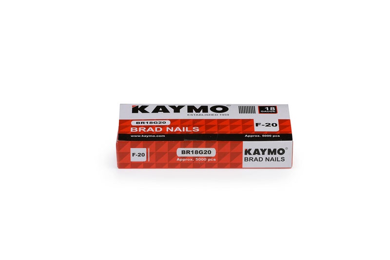 Kaymo F-Series 18G Brad Nails 20 mm - 5000 Nails | Heavy-Duty Steel Fasteners for Woodwork, Modular Kitchens, MDF, Canvas Art, Construction | High Precision | Compatible with Kaymo Brad Nailers - Image 4