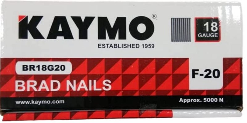 Kaymo F-Series 18G Brad Nails 20 mm - 5000 Nails | Heavy-Duty Steel Fasteners for Woodwork, Modular Kitchens, MDF, Canvas Art, Construction | High Precision | Compatible with Kaymo Brad Nailers - Image 5