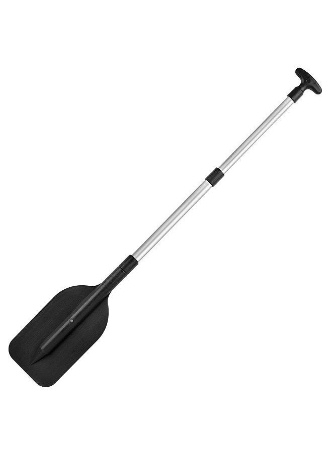 Generic - Telescopic Mini Paddle Portable Collapsible Adjustable Boat Paddle Black - Image 1