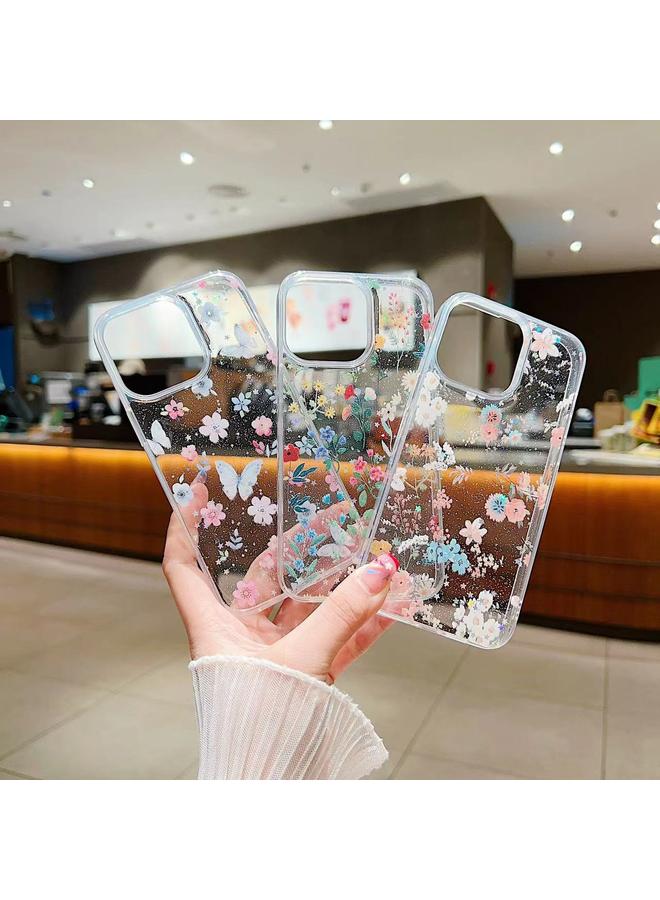 إيروريكس جراب هاتف iPhone 14 من مادة TPU الإيبوكسي ذات الأزهار الصغيرة الطازجة - Image 3