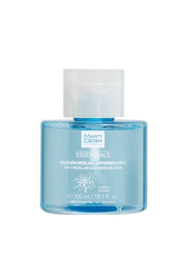 Martiderm Essentials 3-in-1 Micellar Cleansing Solution, 300 ml