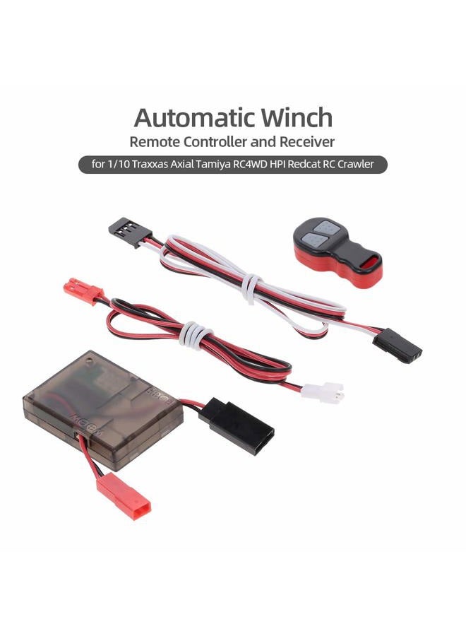 GoolRC Wireless Winch Remote Controller with Receiver Replacement for 1/10 Traxxas Axial Tamiya RC4WD HPI Redcat RC Crawler Car - Image 2