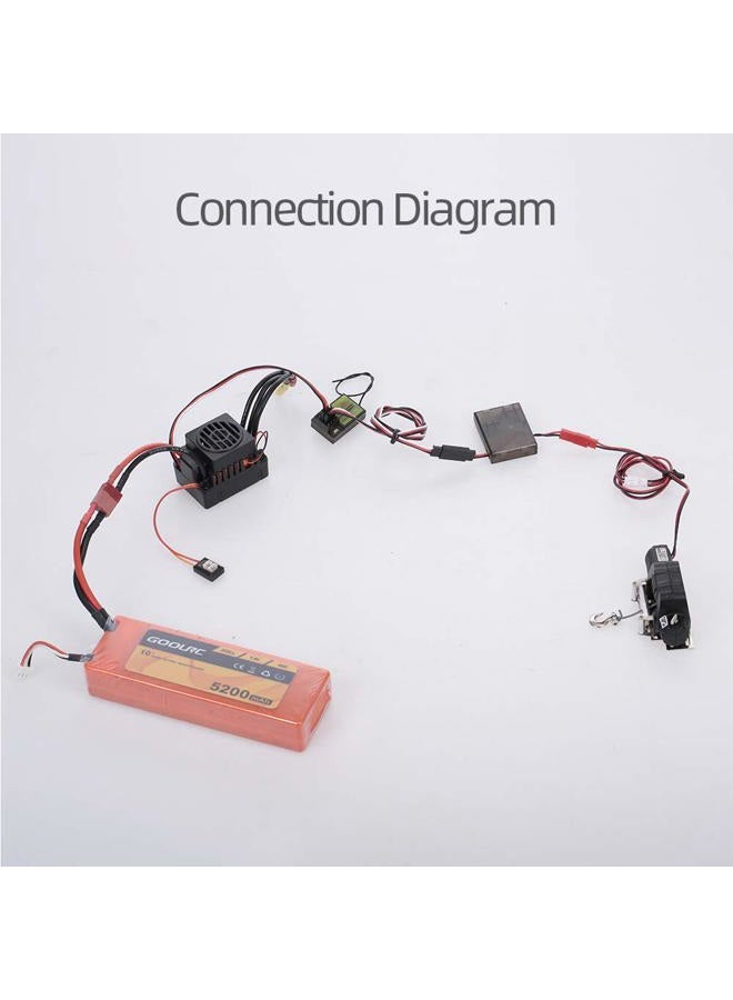GoolRC Wireless Winch Remote Controller with Receiver Replacement for 1/10 Traxxas Axial Tamiya RC4WD HPI Redcat RC Crawler Car - Image 3