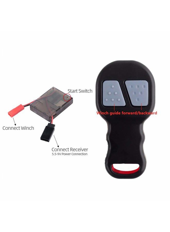 GoolRC Wireless Winch Remote Controller with Receiver Replacement for 1/10 Traxxas Axial Tamiya RC4WD HPI Redcat RC Crawler Car - Image 5
