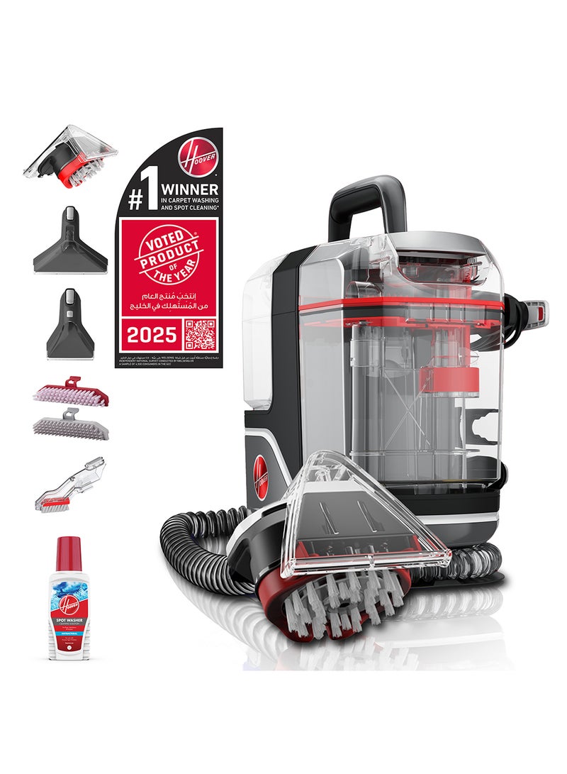 HOOVER Cleanslate XL Complete Portable Spot Cleaner for tackling stubborn stains and spills, with Larger Tanks for Whole Home Cleaning 2.8 L 920 W CDSW-MSME Graphite/Red - Image 1