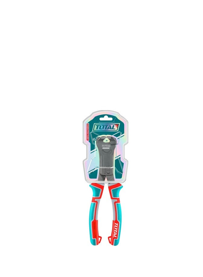 TOTAL Total Compound Action End Cutting Pliers 215mm (8.5") - High-Efficiency Cr-V Construction for Comfort and Precision Cutting  - Image 4